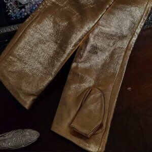 Fingerless Gloves Gold Small